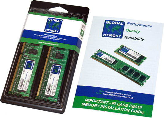 2GB (2 x 1GB) DDR2 667MHz PC2-5300 240-PIN ECC DIMM (UDIMM) MEMORY RAM KIT FOR HEWLETT-PACKARD SERVERS/WORKSTATIONS